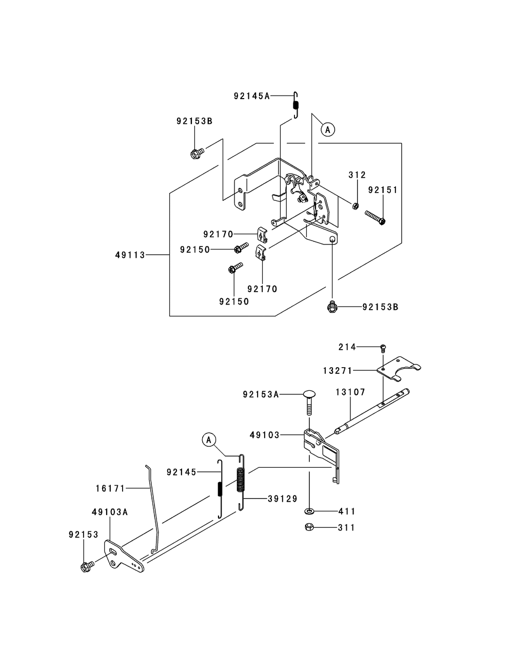Kawasaki Fr730v-As05 Control Equipment Diagram and Parts List for Z-FORCESZ48 (17AIDGHB-17AIDGHB010)(2015) Cub Cadet Lawn Tractor